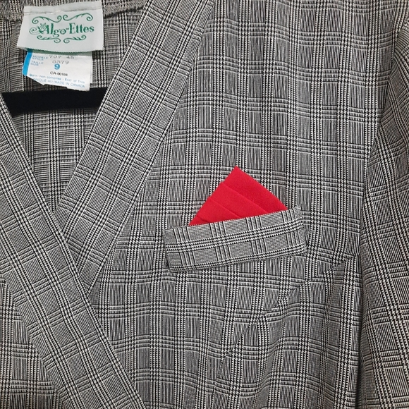 Vintage gray Algo-Ettes blazer size 9 - Picture 2 of 5
